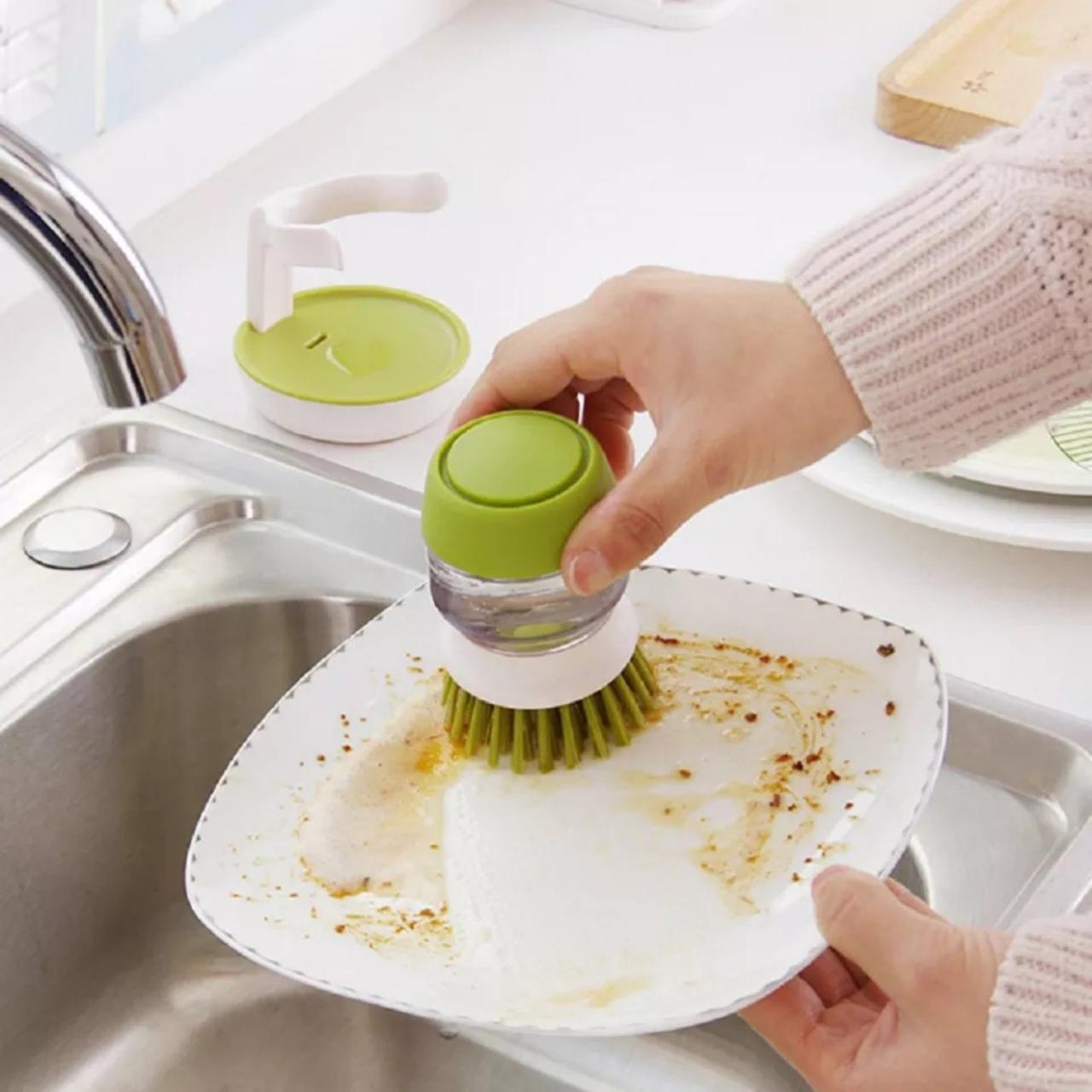 Soap Dispensing Palm Brush