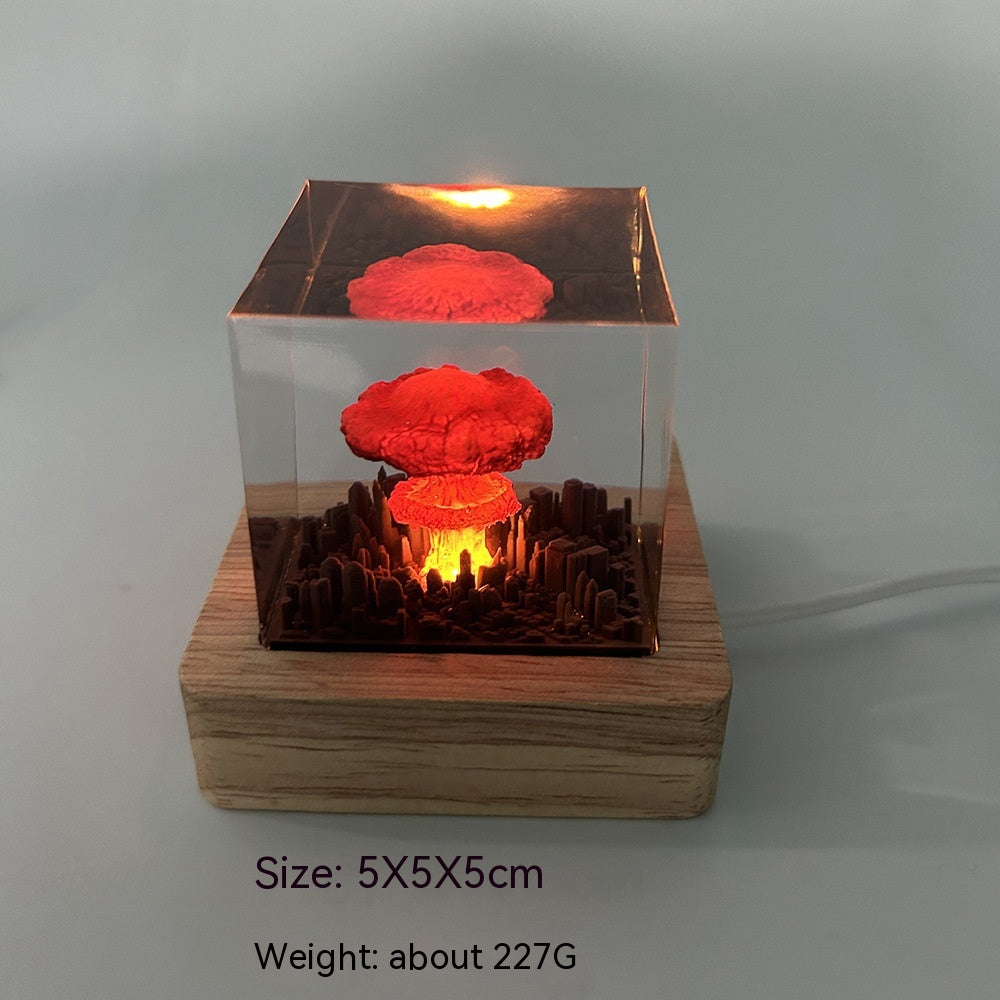 Explosion Bomb Resin Lamp